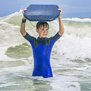 Education Destination students surfing